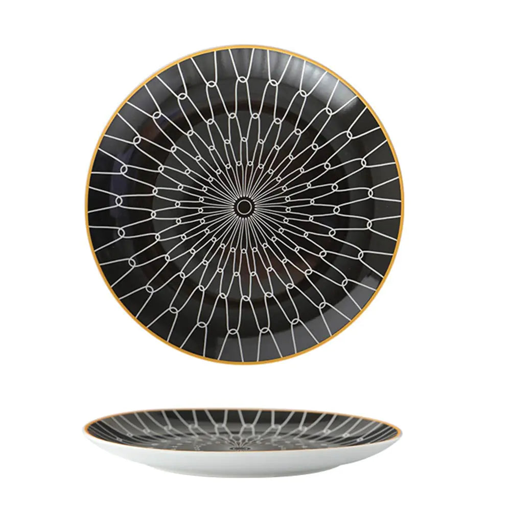 Nordic Style Ceramic Dishes Set for Western Cuisine