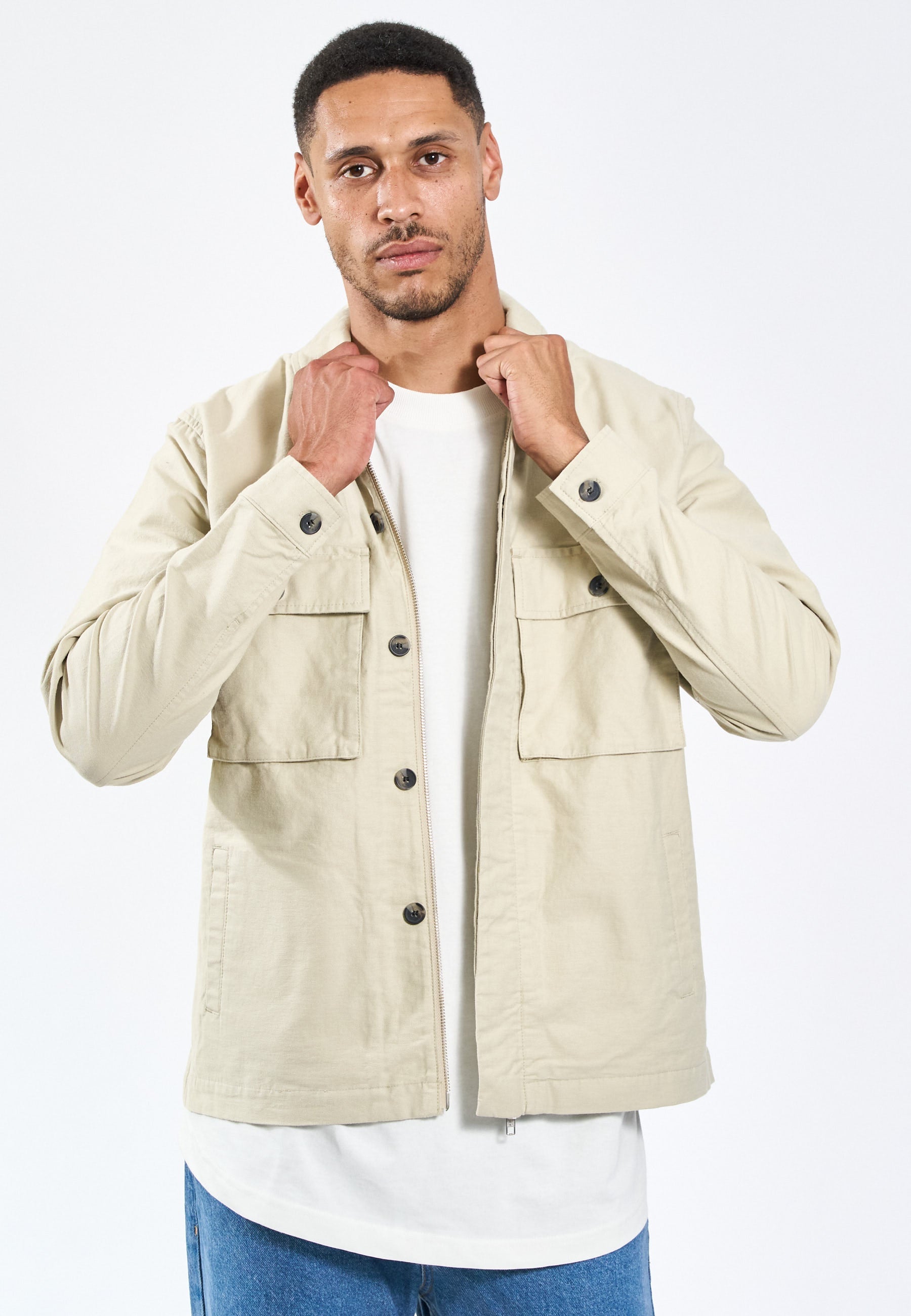 Monterey Overshirt - Bone White