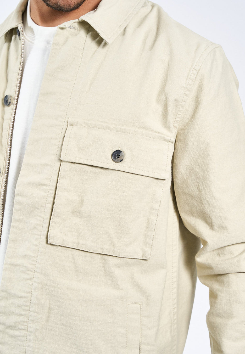 Monterey Overshirt - Bone White