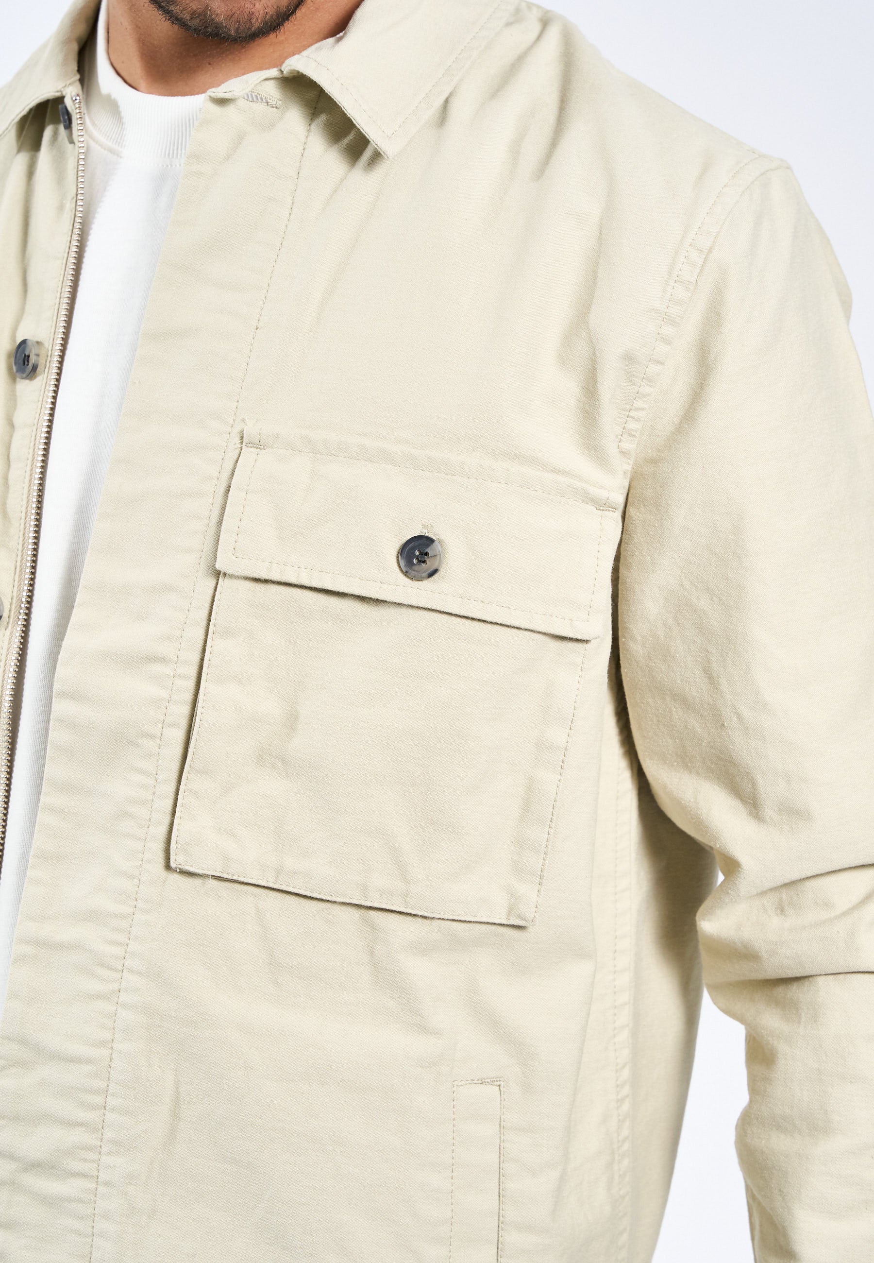 Monterey Overshirt - Bone White