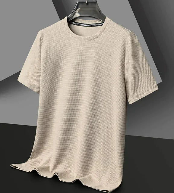 Men's Polyester Round Neck T-shirt