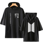 Fashionable Hooded Short Sleeve T-Shirt