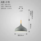 Nordic Style Vintage Restaurant Pendant Light Fixture