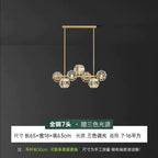 Modern Nordic Crystal Copper Dining Pendant Light