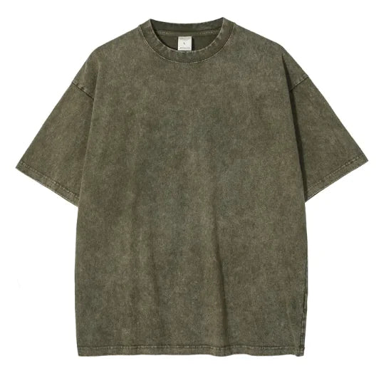 Batik Crew Neck Cotton T-Shirt