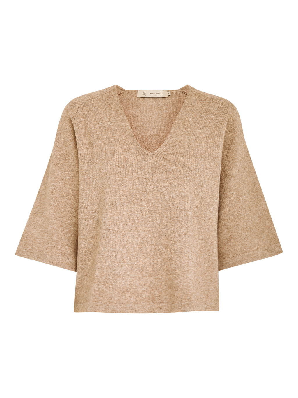 PCRosalia Strik Pullover - Sand