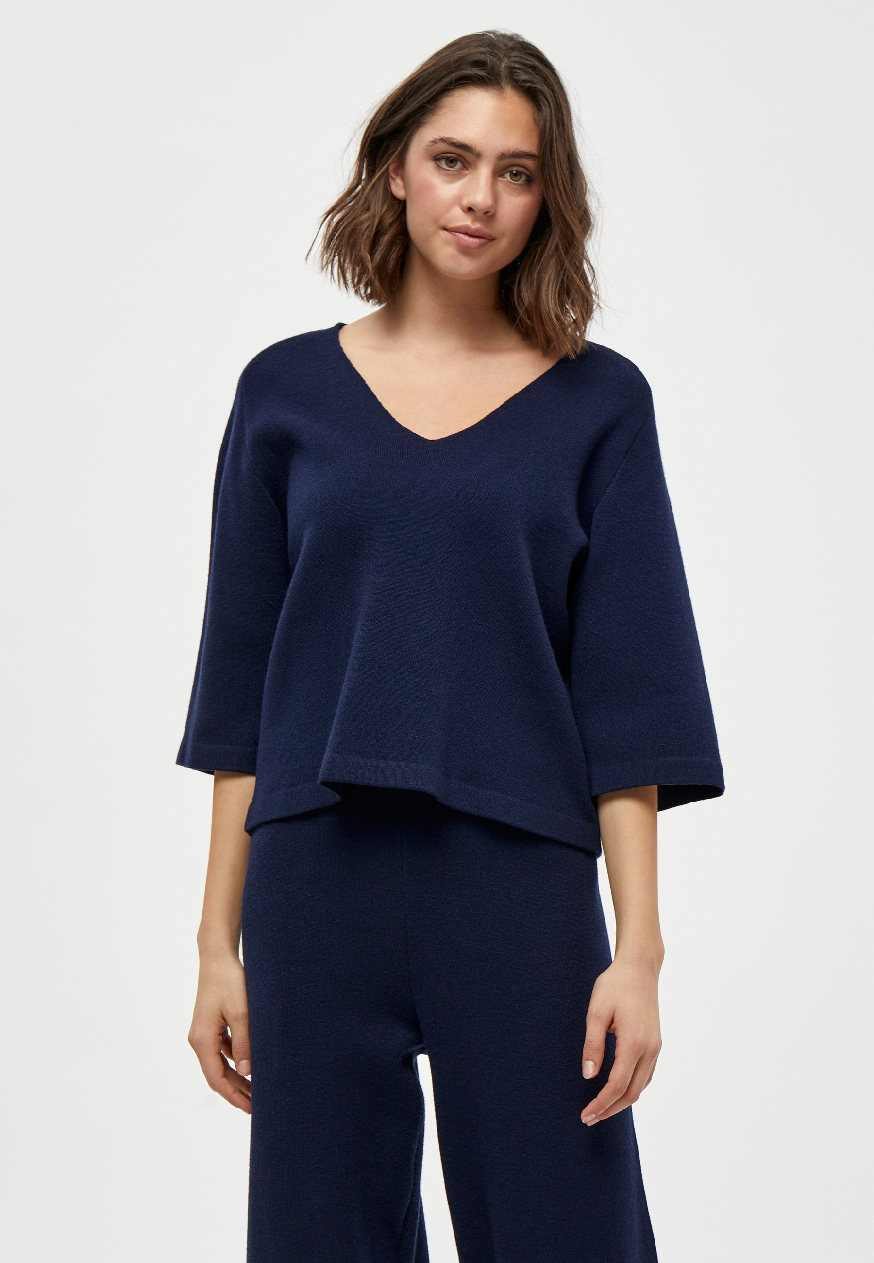 PCRosalia Strik Pullover - Navy