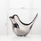 Nordic Minimalist Ceramic Bird Abstract Decor Item