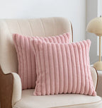 Nordic Faux Rabbit Fur Drawstring Pillowcase