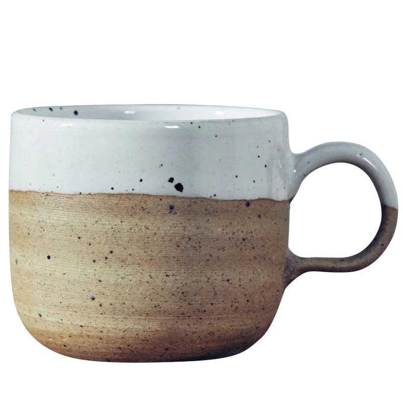 Nordic Style Stoneware Coffee Cup with Matte Finish