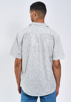 Sean Cube Print Cuba SS Shirt - White