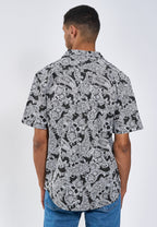 Sean Paisley Cuba SS shirt - Black