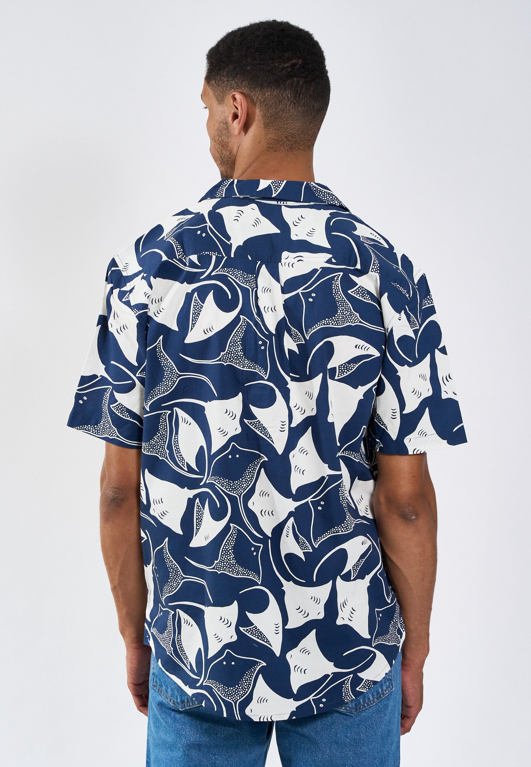 Sean Sting Ray Cuba SS shirt - Navy