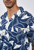 Sean Sting Ray Cuba SS shirt - Navy