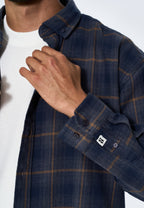Shirt flanel Check - Navy/Grey