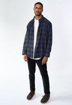 Shirt flanel Check - Navy/Grey