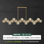 Modern Nordic Crystal Copper Dining Pendant Light