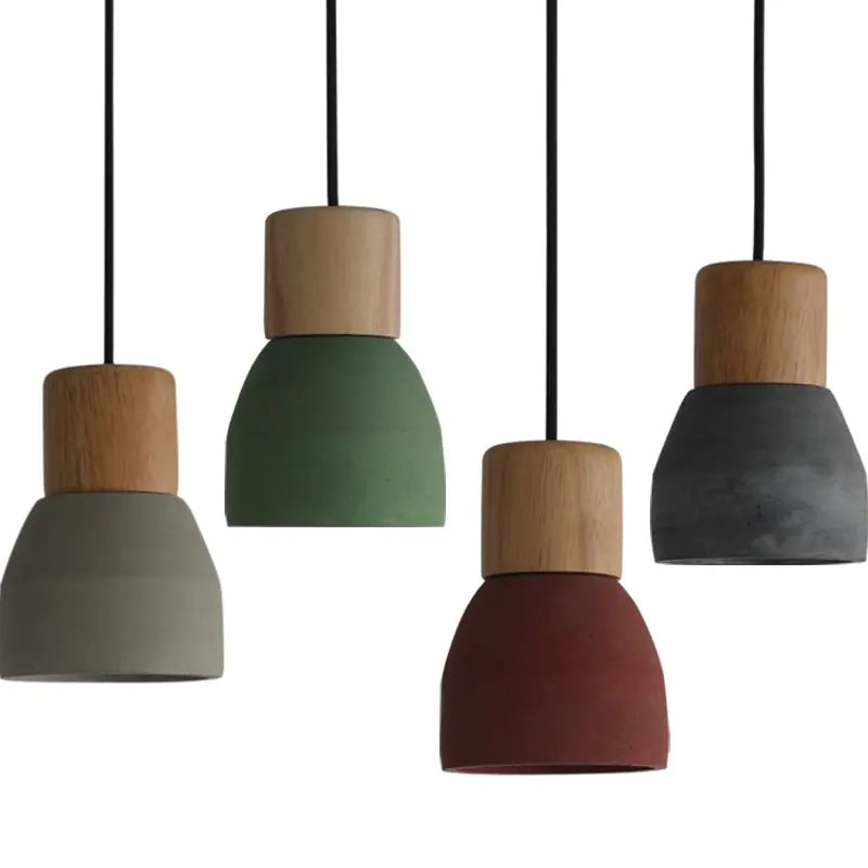 Nordic Minimalist Vintage Concrete Pendant Light
