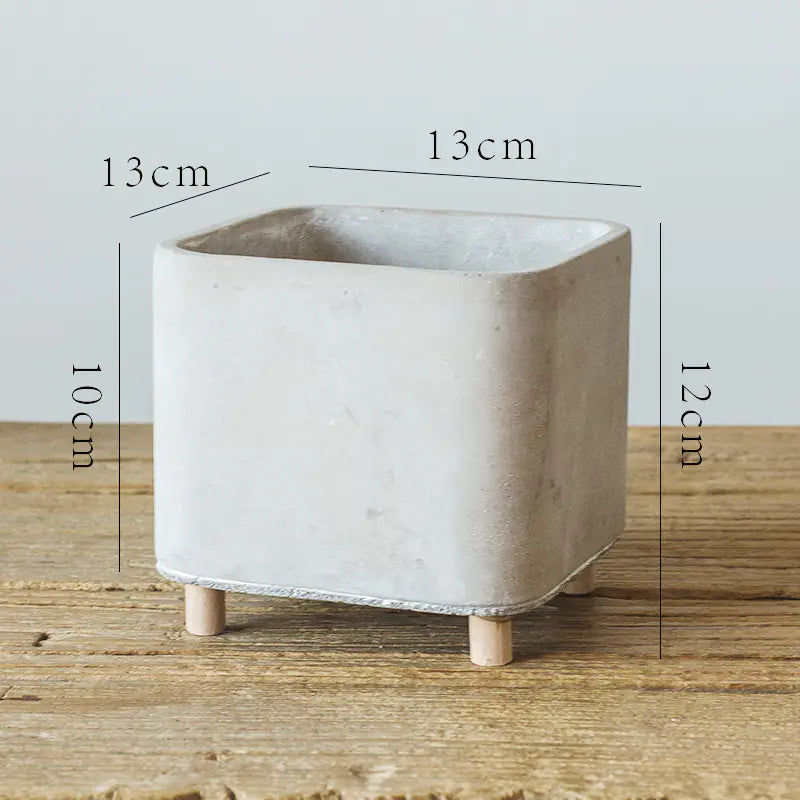 Creative Cement Planter with Legs - Nordic Style