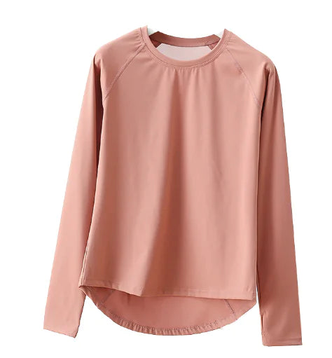 Loose Fit Women's Sports Top for Yoga and Running