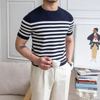 Men's Striped Short Sleeve T-Shirt