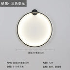 Nordic Minimalist Round Bedside Ring Wall Light