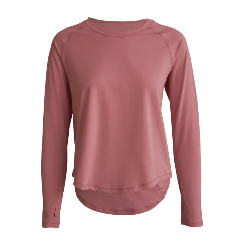 Loose Fit Women's Sports Top for Yoga and Running