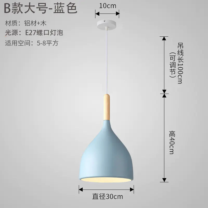 Nordic Style Vintage Restaurant Pendant Light Fixture