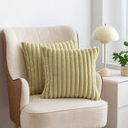 Nordic Faux Rabbit Fur Drawstring Pillowcase