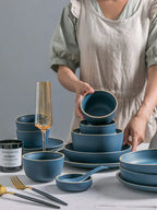 Nordic Style Ceramic Tableware Set for One Person