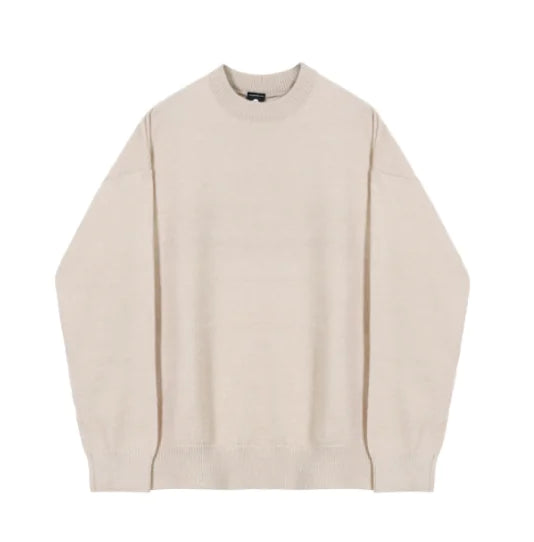 Wind-Padded Long-Sleeve Pullover Sweater