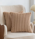 Nordic Faux Rabbit Fur Drawstring Pillowcase