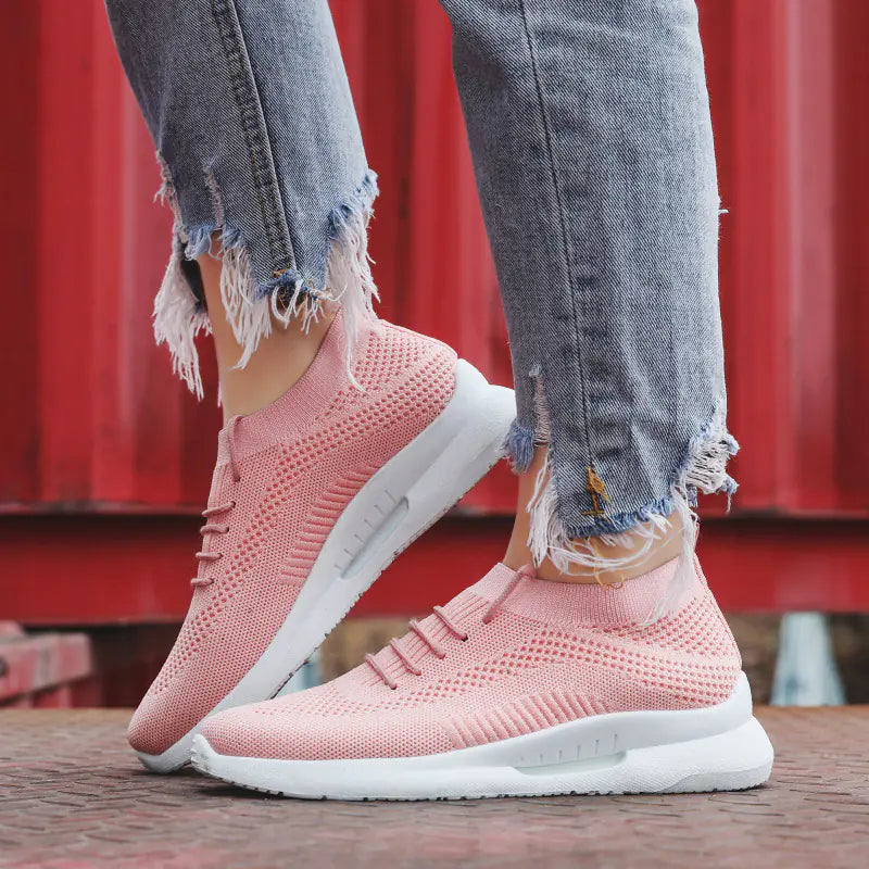 Breathable Lace-Up Sports Shoes