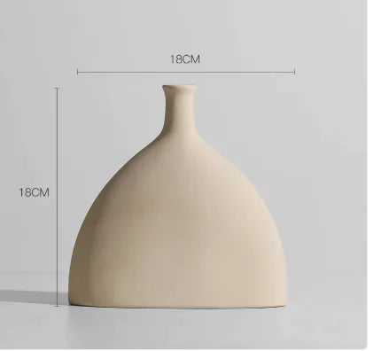 Nordic Light Luxury Ins Small Ceramic Vase