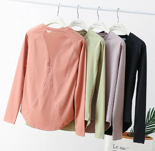 Loose Fit Women's Sports Top for Yoga and Running