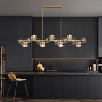 Modern Nordic Crystal Copper Dining Pendant Light