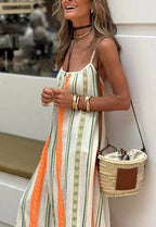 Bohemian Print Loose Summer Dress for Women