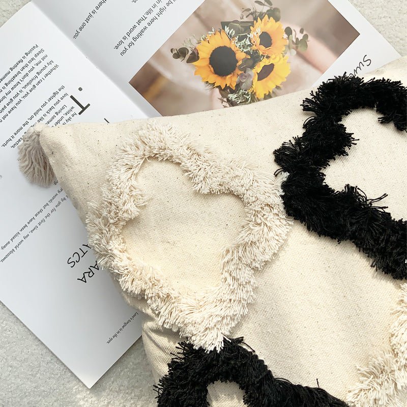 Boheme - inspireret pudebetræk med tuftet mønster - StilNord