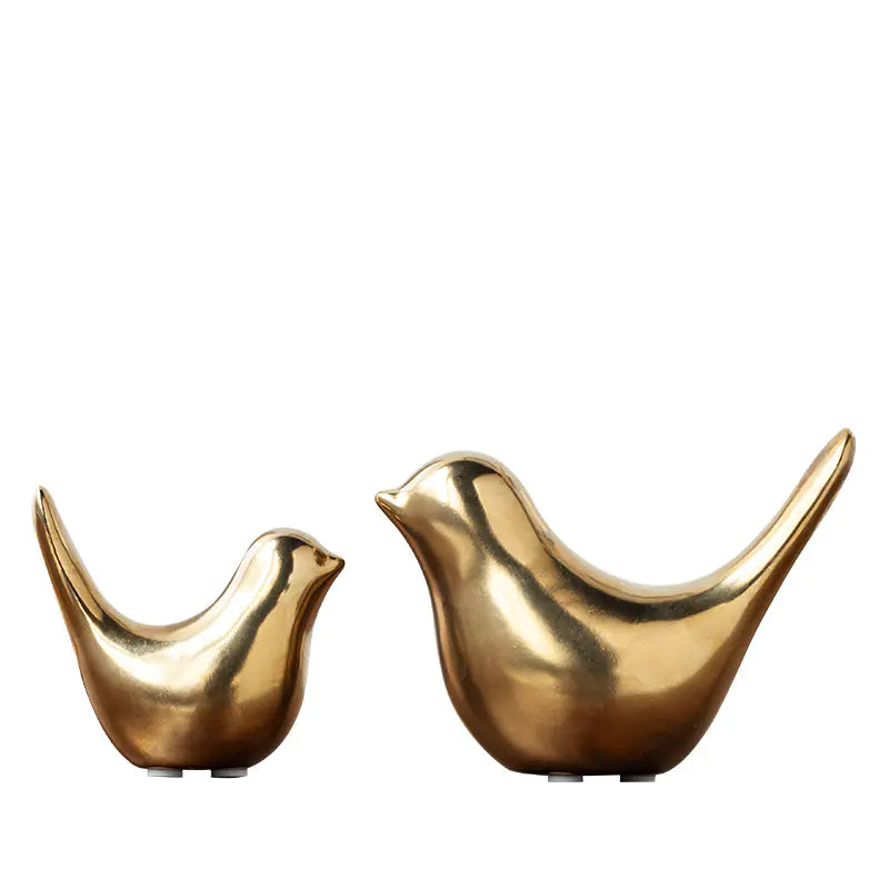 Nordic Minimalist Ceramic Bird Abstract Decor Item