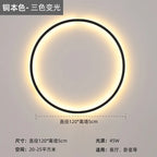 Nordic Minimalist Round Bedside Ring Wall Light