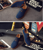 Casual snøresko i ruskind til mænd.