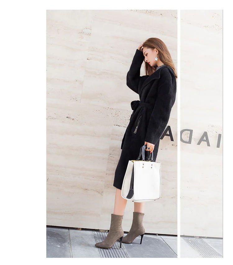 Chikke damesok - ankelstøvler med høje stiletter - StilNord