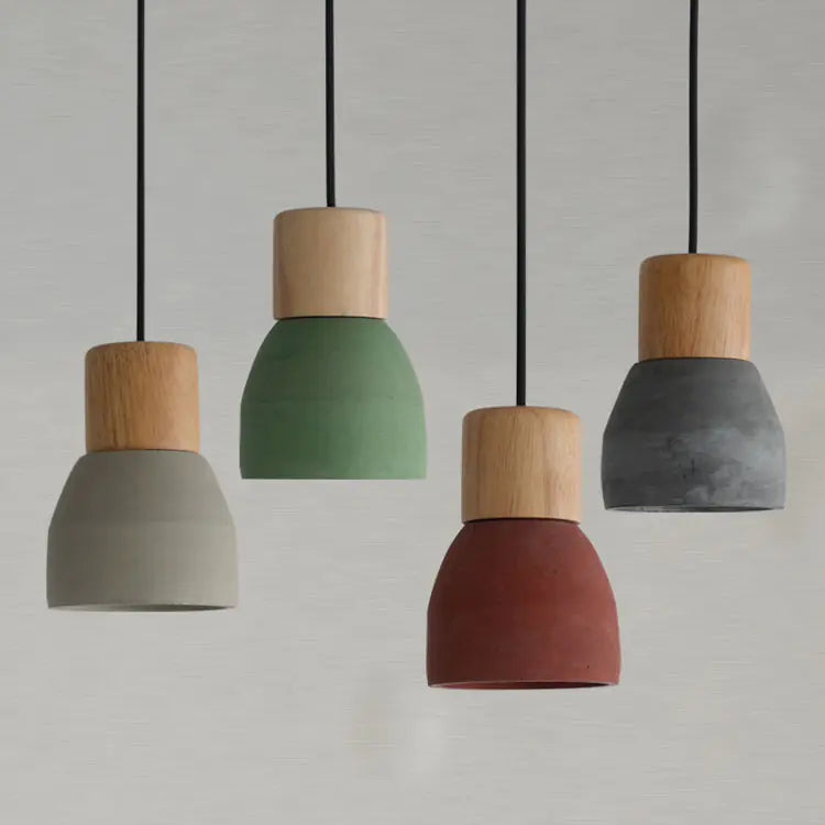 Nordic Minimalist Vintage Concrete Pendant Light