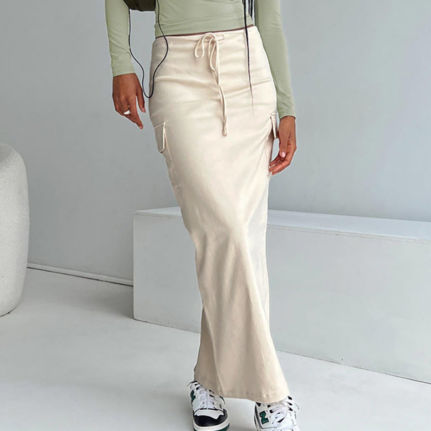 Fashionable High Waist Tied Skirt for Women