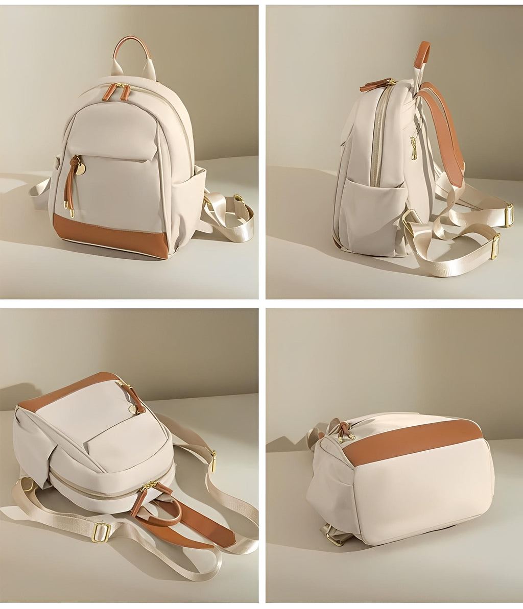 Dobbelt skuldertaske til kvinder i Oxford-stof