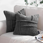Double - sided Lamb Wool Cushion Cover - StilNord