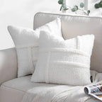 Double - sided Lamb Wool Cushion Cover - StilNord