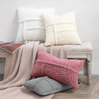 Double - sided Lamb Wool Cushion Cover - StilNord