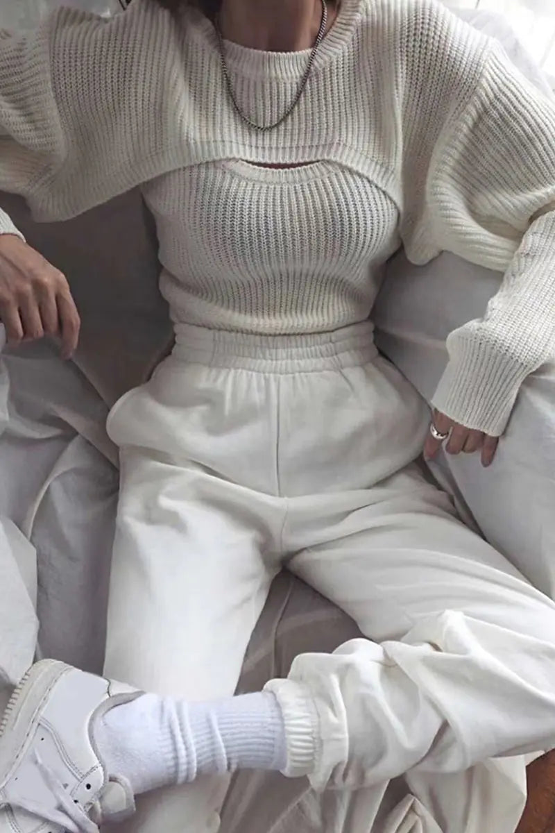 Korean Dongdaemun 2020 Fall Women's Knit Set