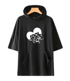 Fashionable Hooded Short Sleeve T-Shirt